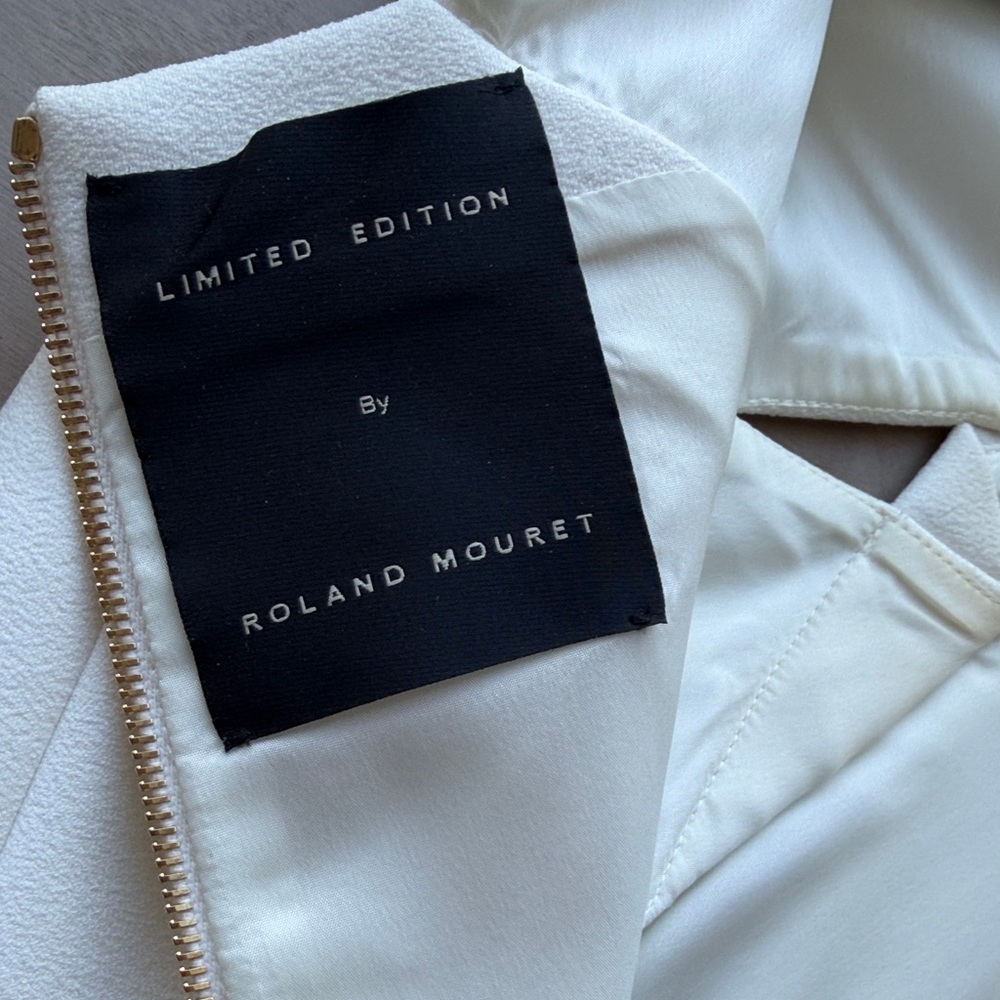 Roland Mouret White Sleeveless Peplum Top - Picture 4 of 4